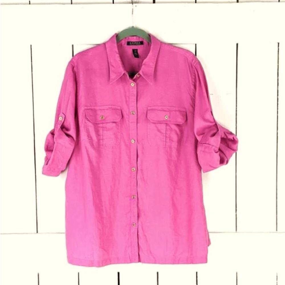 Ralph Lauren linen button up shirt